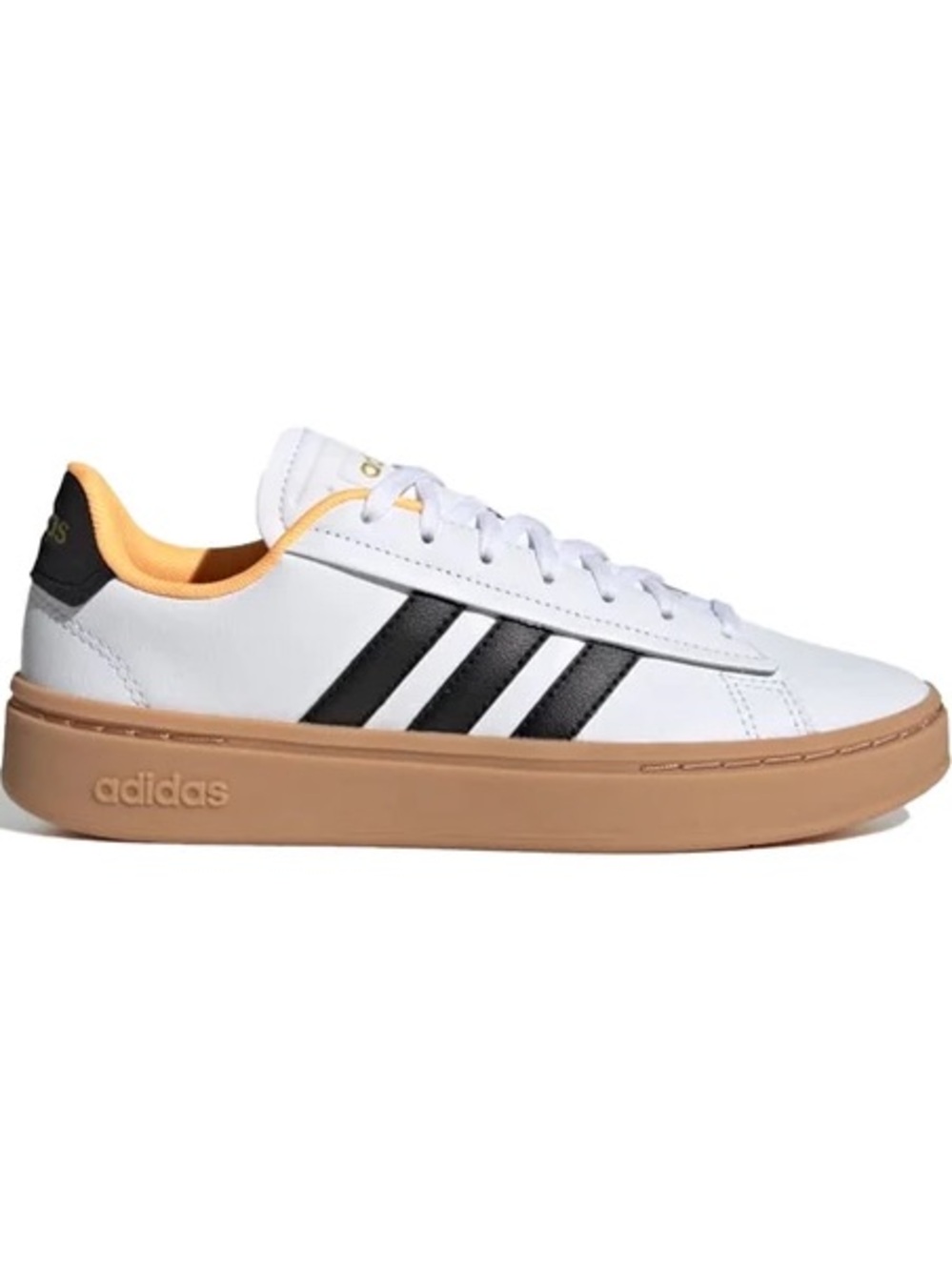adidas Grand Court White Black Gum-Style Sneakers